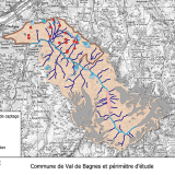 Périmètre d'étude dans le Val de Bagnes.